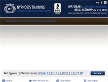 Tablet Screenshot of hypnosistraining.ca